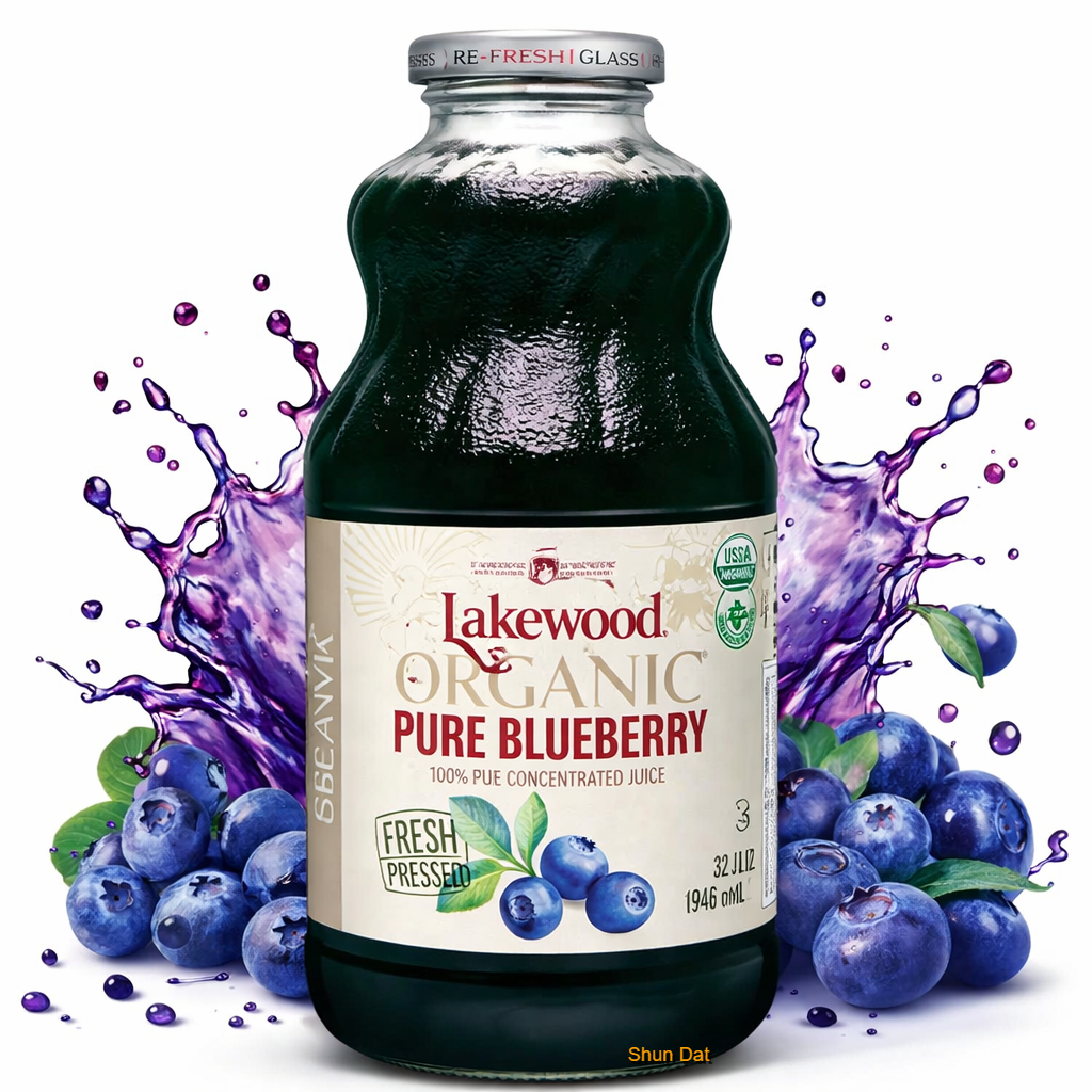 Lakewood Organic Pure Blueberry Juice and Products
