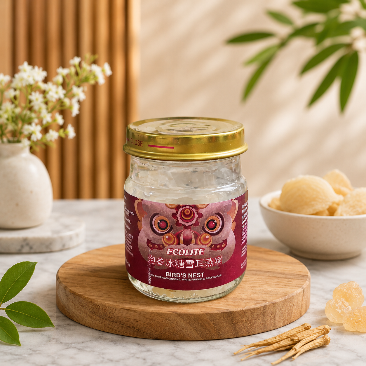 Bu Yick Fong Collagen Bird’s Nest Drink and Product