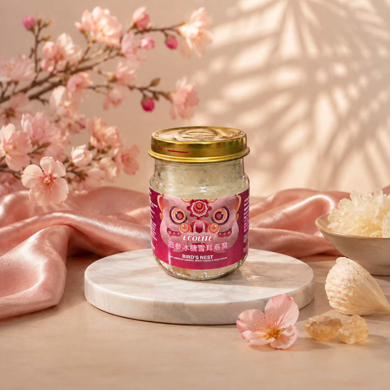 Bu Yick Fong Collagen Bird’s Nest Drink and Product