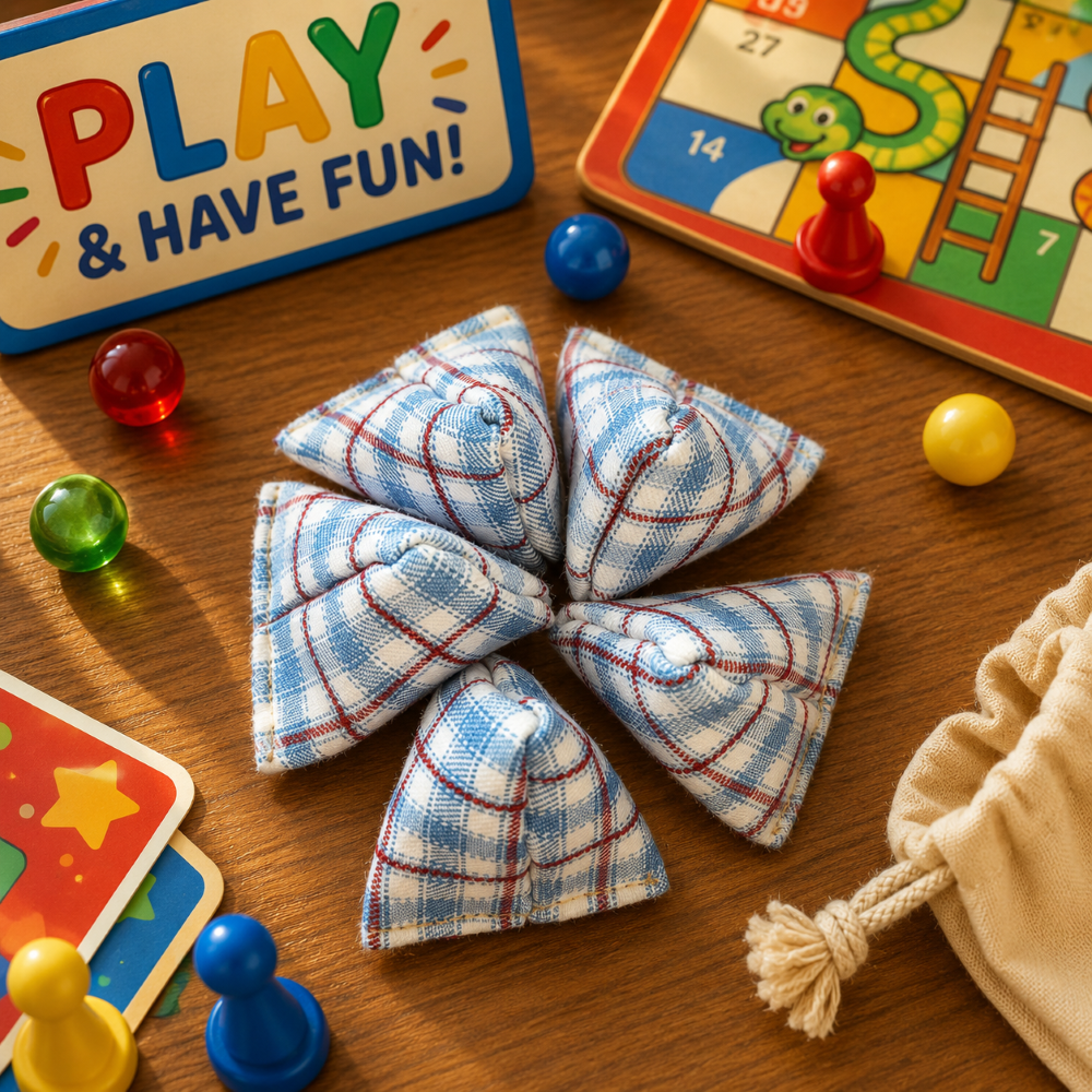 Traditional Childhood Toy Five Stones Game