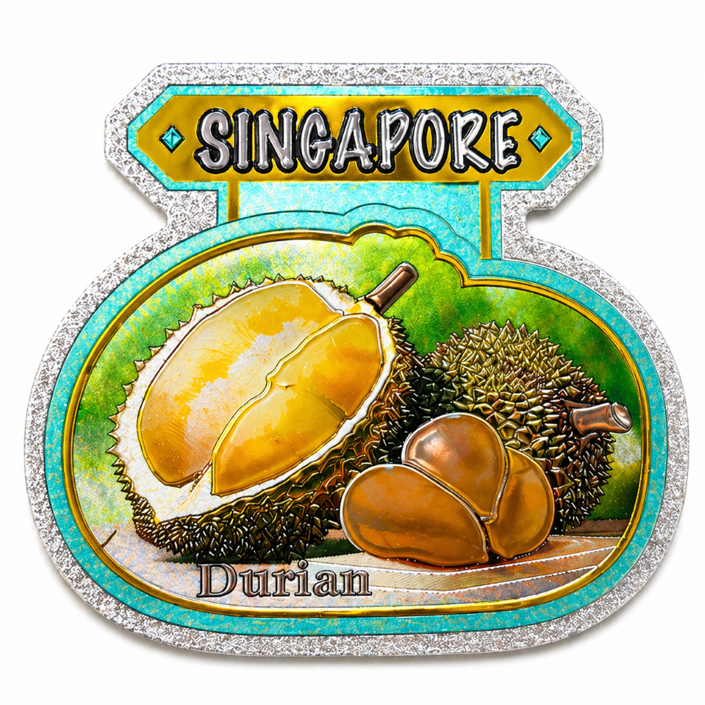 Singapore Food Feast Magnet – Iconic Local Delights Souvenir