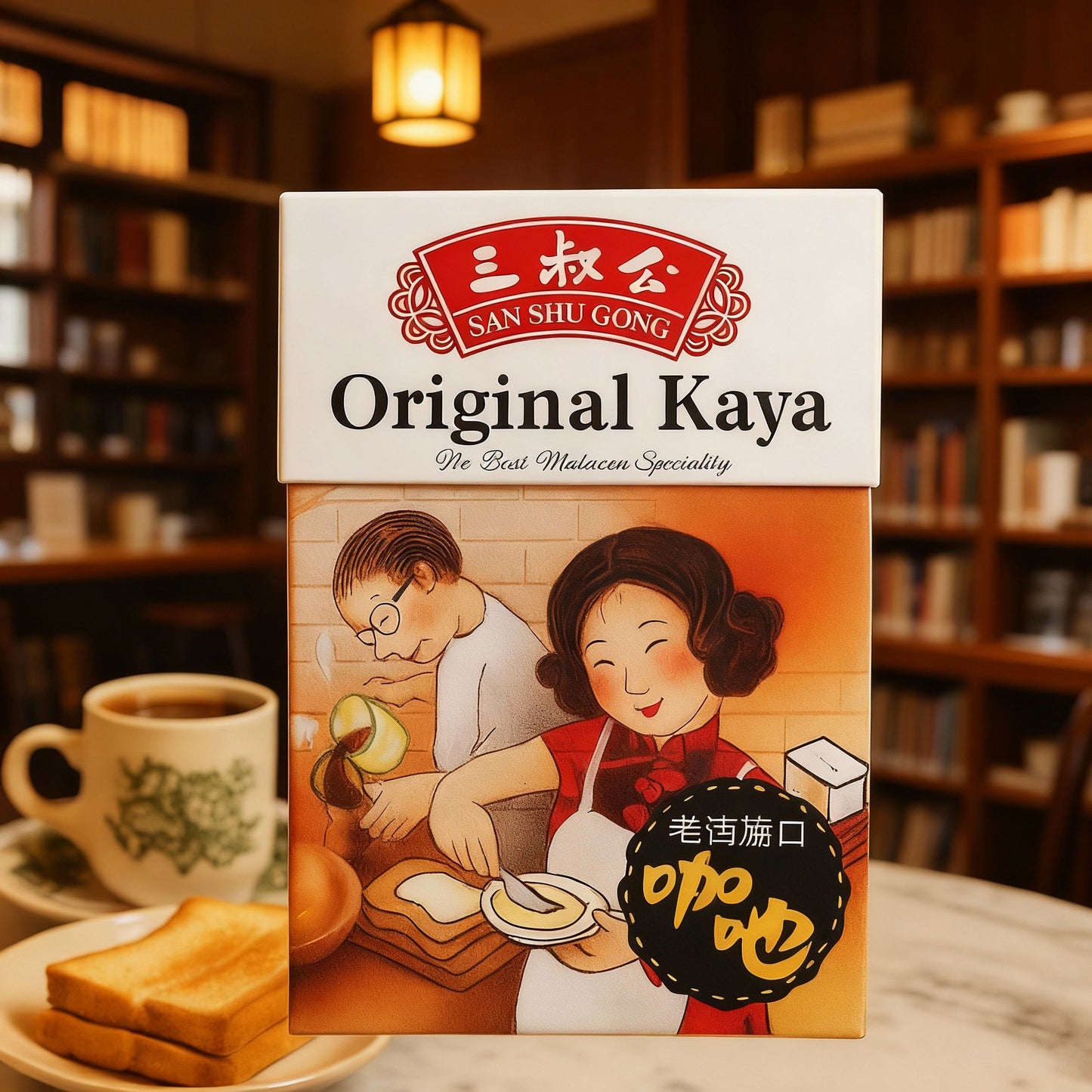 San Shu Gong Pandan Kaya Spread and Product