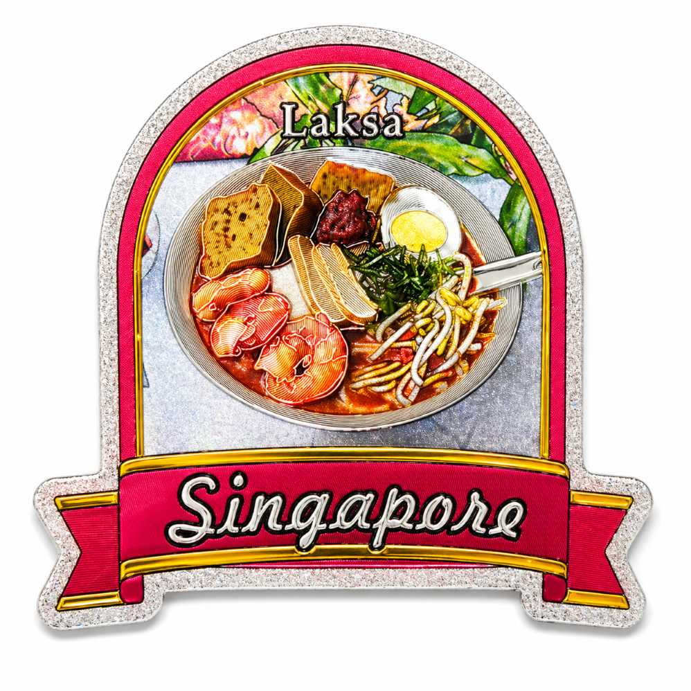 Singapore Food Feast Magnet – Iconic Local Delights Souvenir