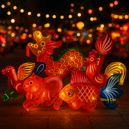 Cellophane Traditional Lantern- Mid-Autumn Festive