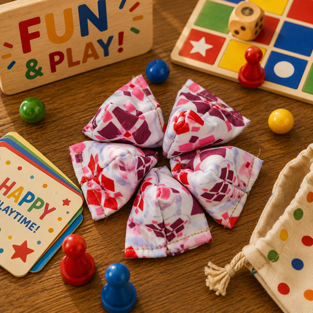 Traditional Childhood Toy Five Stones Game
