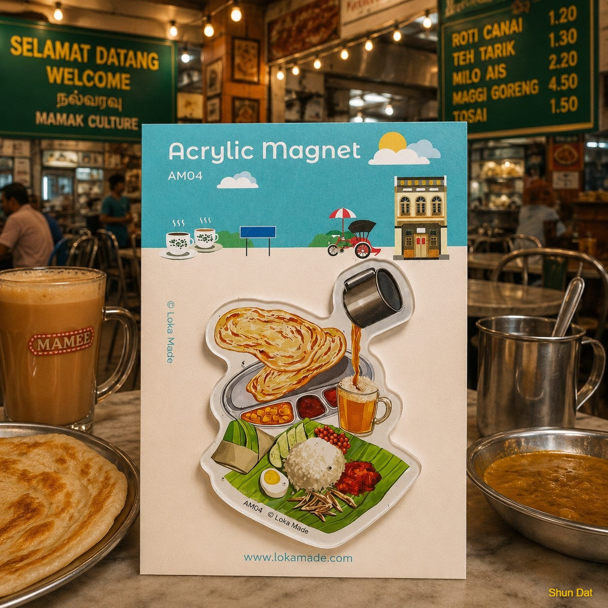 Acrylic Food Magnet Souvenir – Singapore Heritage Collection