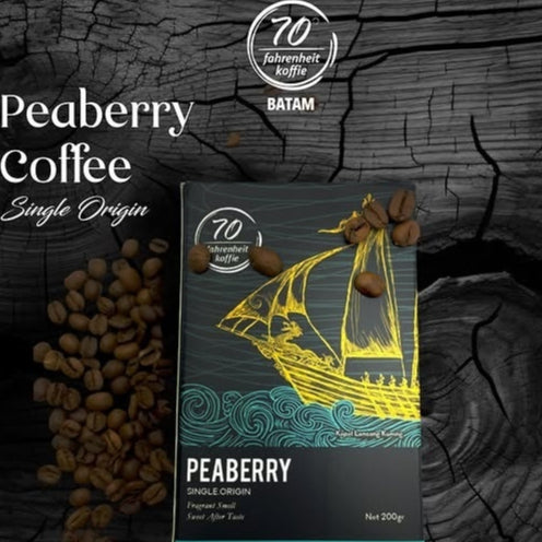 Indonesia Peaberry Coffee Bean (70 Fahrenheit Koffie Brand)