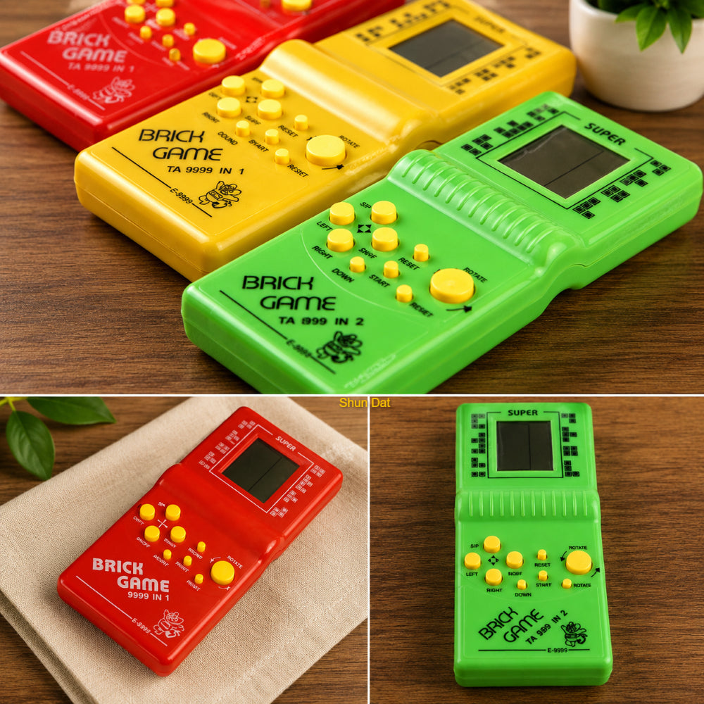 Childhood Toy Classic Fun Tetris Brick Arcade Gameboy