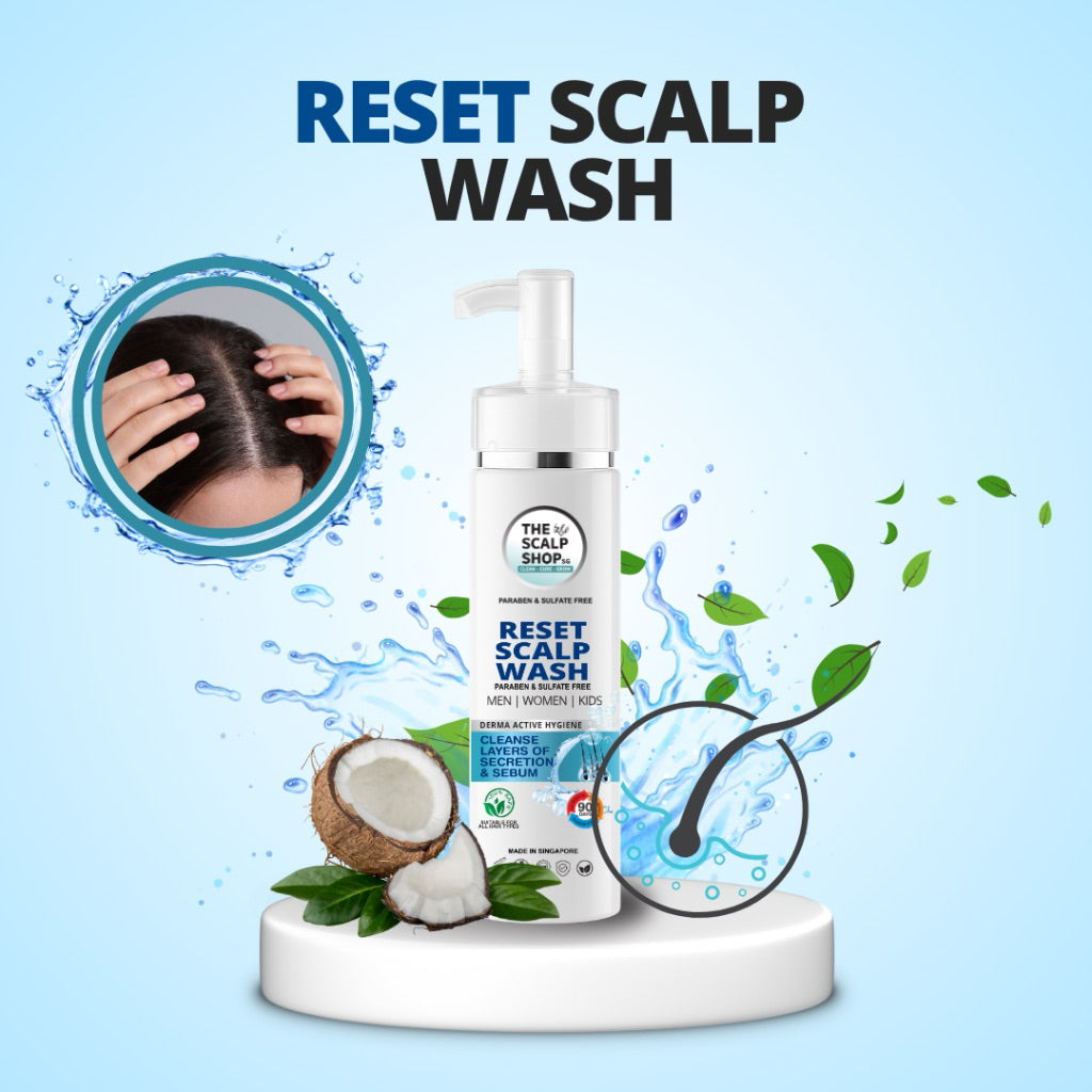 Hair Grow Scalp Wash All in one Shampoo 150ml Made In Singapore