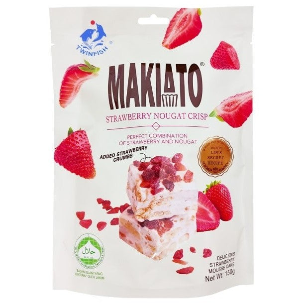 Twinfish Makiato Nougat Crisp (Cocoa / Strawberry / Blueberry/ Mango Nutzbar)