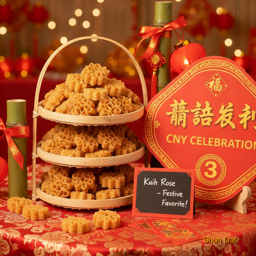 Rose Cookie Honeycomb Biscuit and Products